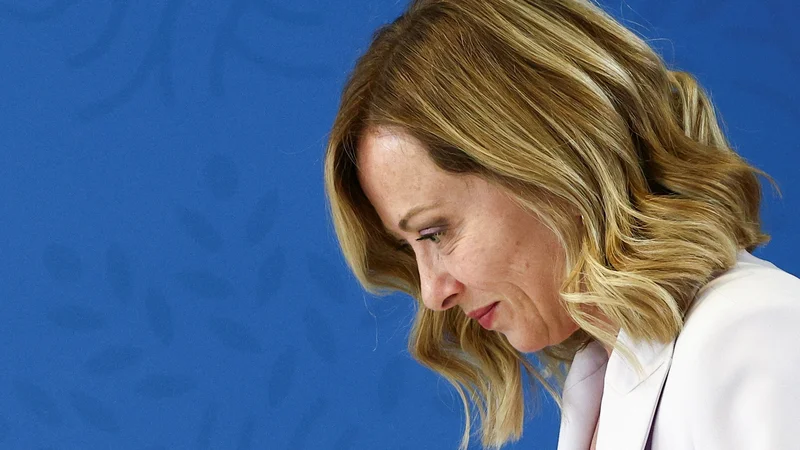 Najbolj zadovoljna med vsemi voditelji G7, ki so se zbrali v resortu Borgo Egnazia, je bila predsednica italijanske vlade. FOTO: Guglielmo Mangiapane/Reuters