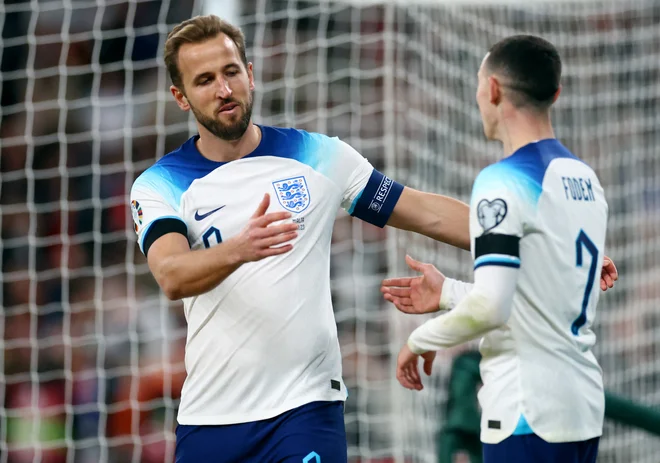 Harry Kane in Phil Foden sta dolžnika s prve tekme. FOTO: Carl Recine/Reuters