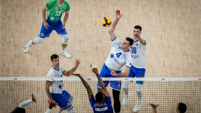 Jan Kozamernik je za zmago proti Kubi prispeval 14 točk. FOTO: Volleyballworld