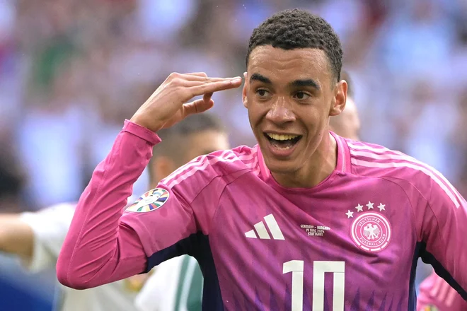 bo Jamal Musiala spet zadel? FOTO: Damien Meyer/AFP