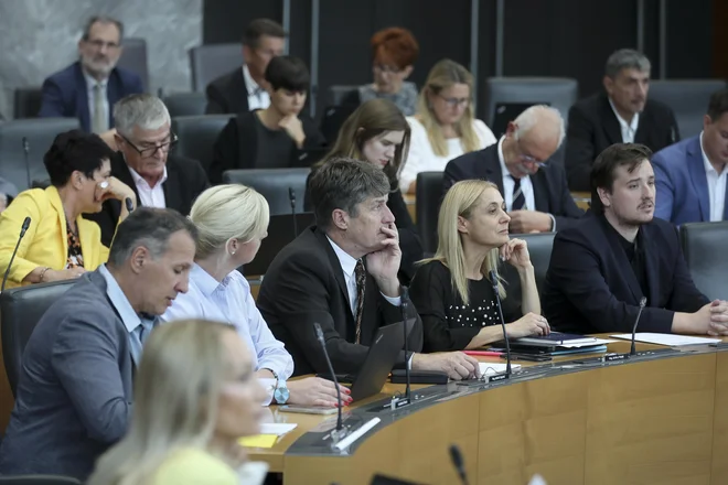 Pod spremembo zakona o poslancih je podpisana Janja Sluga, poslanka Gibanja Svoboda, a je pobuda prišla od manjšinskih poslancev. FOTO: Jože Suhadolnik/Delo