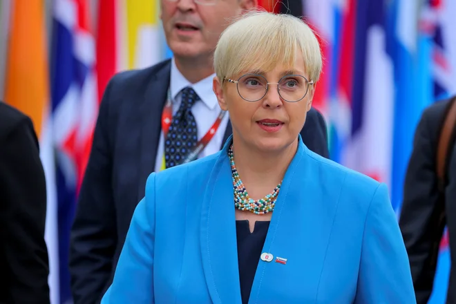 Slovenska predsednica Nataša Pirc Musar FOTO: Denis Balibouse/Reuters