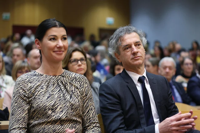 Dominika Švarc Pipan in Robert Golob. FOTO: Borut Živulović/Bobo