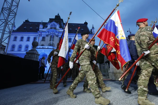 Državna proslava na Kongresnem trgu.  FOTO: Jože Suhadolnik