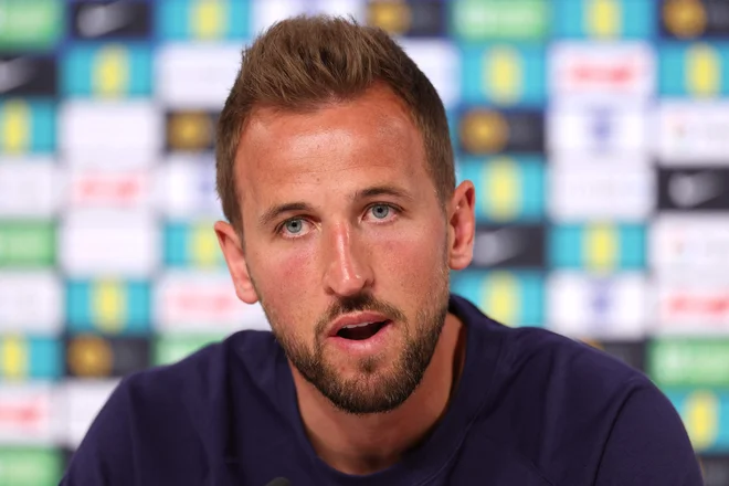 Harry Kane je udarni adut angleške reprezentance, ki se bo danes pomerila s Slovenijo. FOTO: Adrian Dennis/AFP