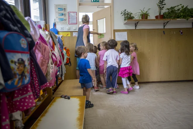 Pedagoška stroka združevanju vrtcev nasprotuje že od prvega predloga. FOTO: Voranc Vogel/Delo