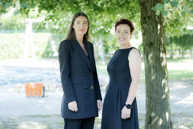 Natalija Pagon, vodja marketinga pri Eurospinu, in psihologinja in psihoterapevtka transakcijske analize, Špela Reš. FOTO: Jože Suhadolnik