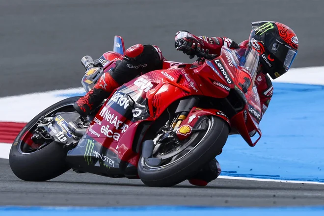 Francesco Bagnaia je bil pred vsemi. FOTO: Vincent Jannink/AFP