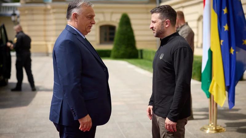 V času predsedovanja svetu Evropske unije bo Budimpešta podpirala Ukrajino, je danes med obiskom Kijeva zagotovil madžarski premier Viktor Orbán.

FOTO: Reuters