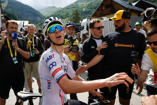Pogi ni skrival veselja. FOTO: Stephane Mahe Afp