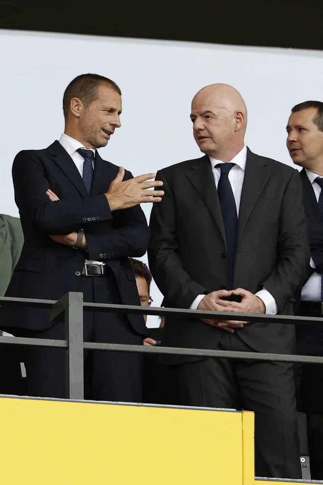 Predsednik Uefe in prvi mož Fife Gianni Infantino. FOTO: Odd Andersen/AFP