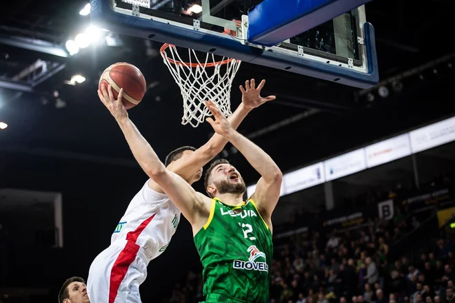 Tudi novi košarkar Olimpije, Litovec Martinas Geben, bo igral v evropskem pokalu. FOTO: KK Olimpija