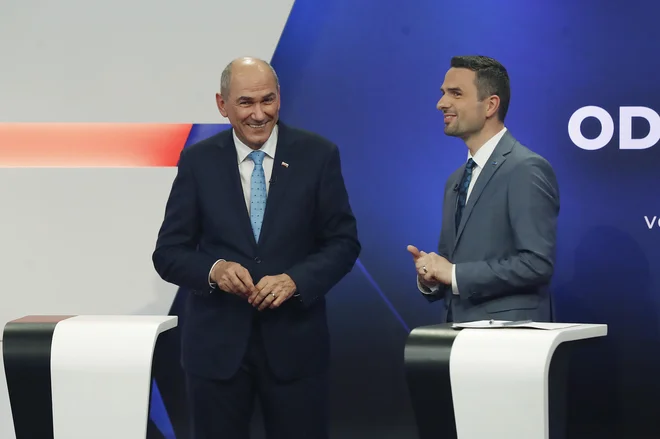 Odnos med Janšo in Toninom se je zaostril po tem, ko je slednji dejal, da NSi ne gre več v vlado, ki bi jo vodil Janša. FOTO: Leon Vidic/Delo