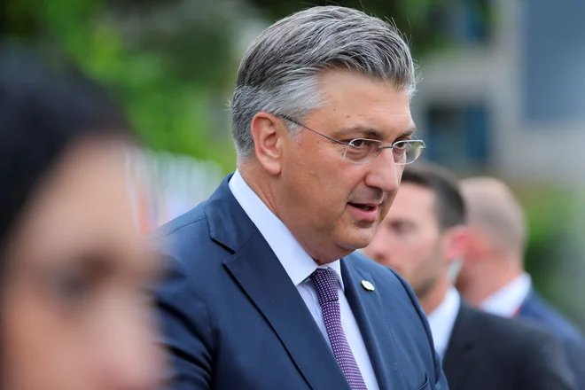 Da nima namena oditi v Bruselj, je Andrej Plenković poudarjal že med aprilskimi parlamentarnimi volitvami na Hrvaškem, FOTO: Denis Balibouse/Reuters