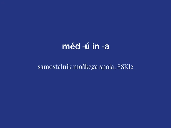 Beseda tedna je med. FOTO: Delo