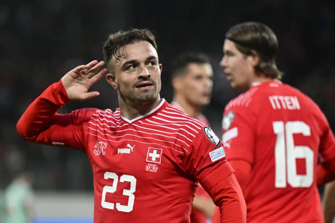 Xherdan Shaqiri se je poslovil. FOTO: Fabrice Coffrini/AFP