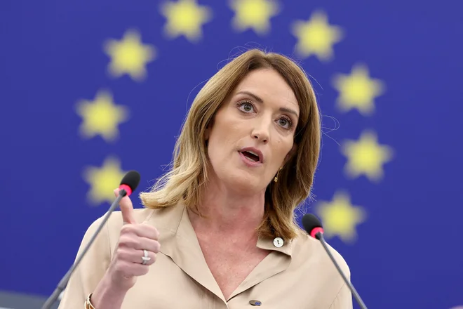 Za njeno izvolitev je glasovalo 562 poslancev. FOTO: Frederick Florin/AFP