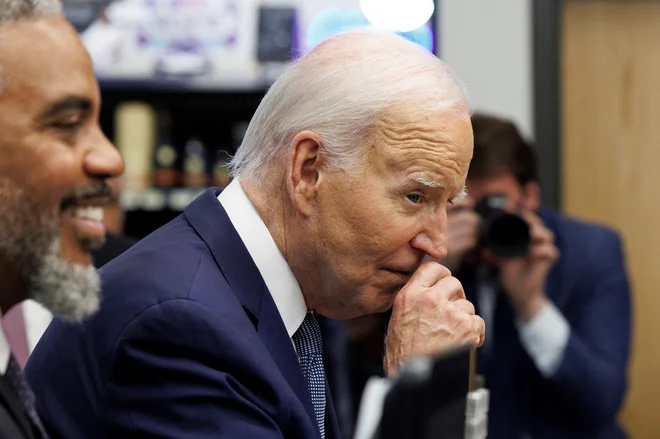 Predsednik Joe Biden v Las Vegasu FOTO: Tom Brenner/Reuters