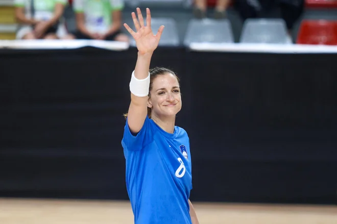 Ana Gros je kapetanka Slovenije. FOTO: Voranc Vogel