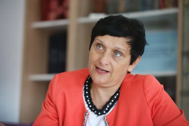 Monika Ažman, predsednica Zbornice zdravstvene in babiške nege - Zveze strokovnih društev medicinskih sester, babic in zdravstvenih tehnikov Slovenije. Foto Leon Vidic