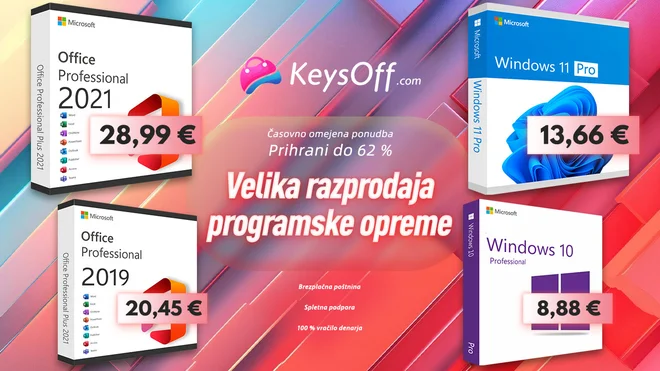 Zdaj imate izjemno priložnost, da s to odlično ponudbo prihranite denar pri nadgradnji svojega računalnika. FOTO: Keysoff