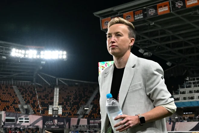 Selektorka kanadske ženske nogometne reprezetance Bev Priestman ne bo na klopi proti Novi Zelandiji. FOTO: Maria Lysaker/Usa Today Sports Via Reuters Con