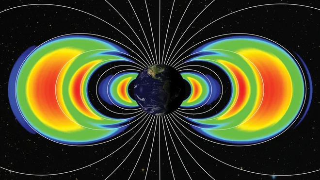Delci so se ujeli v dodaten pas. FOTO: Nasa

 