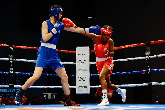 Jucielen Romeu in  Yu-Ting Lin. FOTO: Isaiah J. Downing/Usa Today Sports via Reuters 