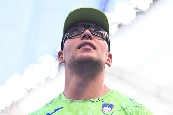 Kristjan Čeh pogleduje proti olimpijski kolajni. FOTO: Kirill Kudryavtsev/AFP