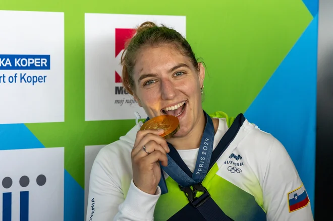 Umetna inteligenca morda lahko odkrije talent, a športniku ne more dati motiva, ki ga žene naprej. Kaj natanko je to, dobro vesta olimpijska prvakinja Andreja Leški (na fotografjiji) in srebrni Toni Vodišek. FOTO: Voranc Vogel