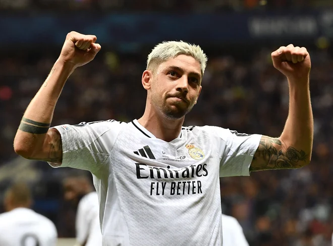Zadel je tudi Federico Valverde. FOTO: Jennifer Lorenzini/Reuters