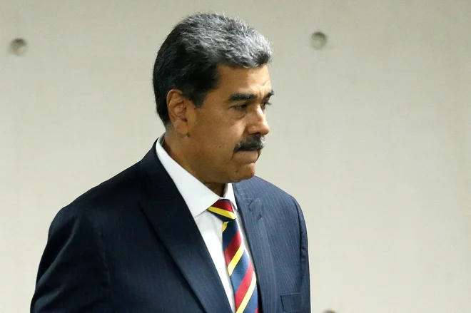 Nicolas Maduro na sodišču 8. avgusta letos FOTO: Leonardo Fernandez Viloria/Reuters