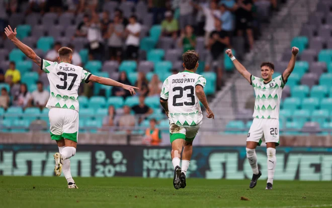 Olimpija je v derbiju dvakrat zapravila vodstvo, a tudi točka proti neposrednemu tekmecu za naslov prvaka je boljša kot nobena. FOTO: Matej Družnik/Delo