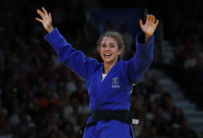 Tara Babulfath je kot prva švedska judoistka osvojila kolajno na olimpijskih igrah. FOTO: Kim Kyung-hoon/Reuters