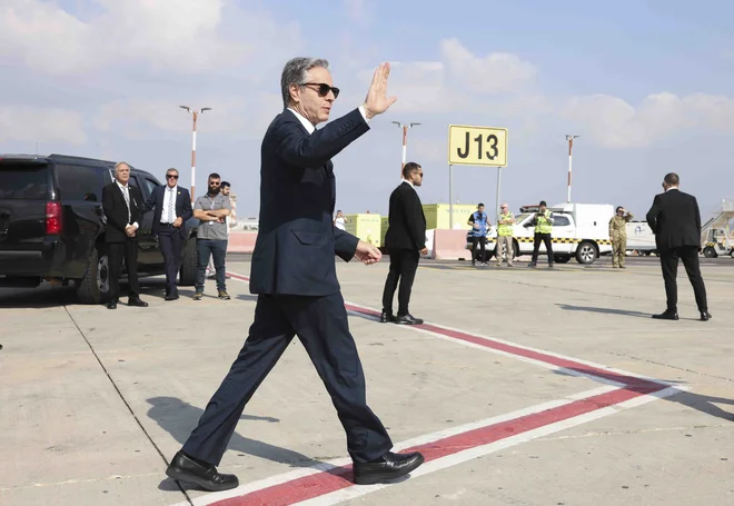 V regiji je trenutno ameriški državni sekretar Antony Blinken. FOTO: Kevin Mohatt/AFP