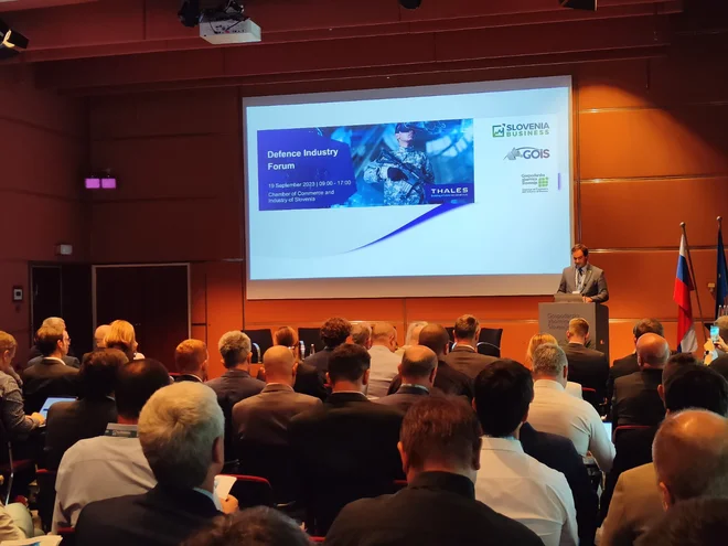Dan dobaviteljev – predstavitev slovenskih podjetij francoskemu podjetju Thales, 2023, Ljubljana. FOTO: SPIRIT Slovenija, javna agencija.