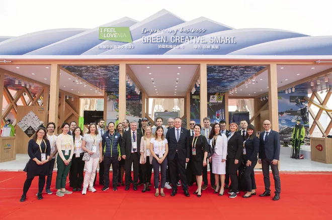 Predstavitev slovenskih podjetij na CIIE 2019 v Šanghaju. FOTO: SPIRIT Slovenija, javna agencija