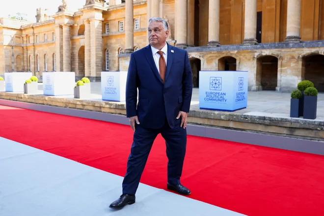 Zaradi proruske politike premiera Viktorja Orbána je Madžarska izolirana v Bruslju. FOTO: Hollie Adams/Reuters