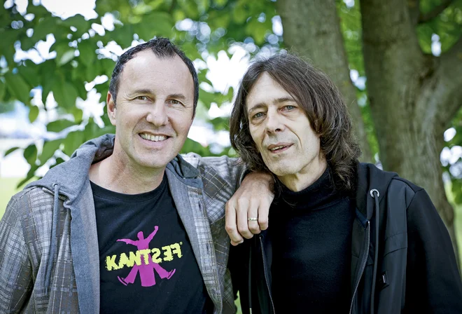 Jernej Dirnbek - Dimek in Davor Klarič iz skupine Mi2 sta oblikovala duet in izdala prvenec. FOTO: Jože Suhadolnik