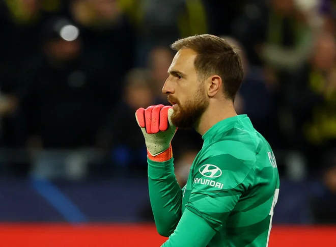 Naš reprezentančni kapetan je bil proti Gironi zelo zanesljiv.. FOTO:  Wolfgang Rattay/Reuters