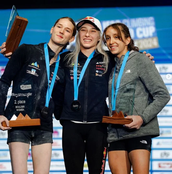 Junija je debitirala v članski konkurenci v Innsbrucku in zaostala samo za Janjo Garnbret. FOTO: IFSC
