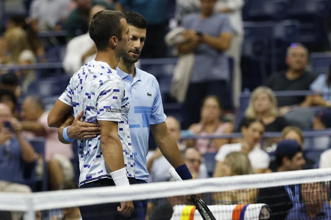Novak Đoković se ni utrudil, Laszlo Đere je predal dvoboj po zaostanku z 0:2 v nizih. FOTO: Geoff Burke/Usa Today Sports Via Reuters Con
