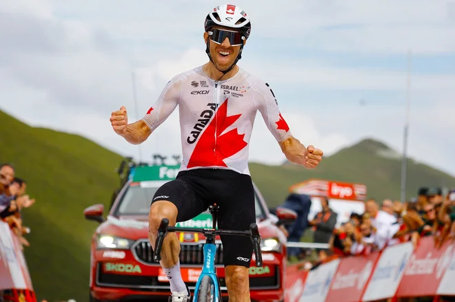 Kanadski državni prvak Michael Woods je bil danes razred zase. FOTO: Lavuelta.es