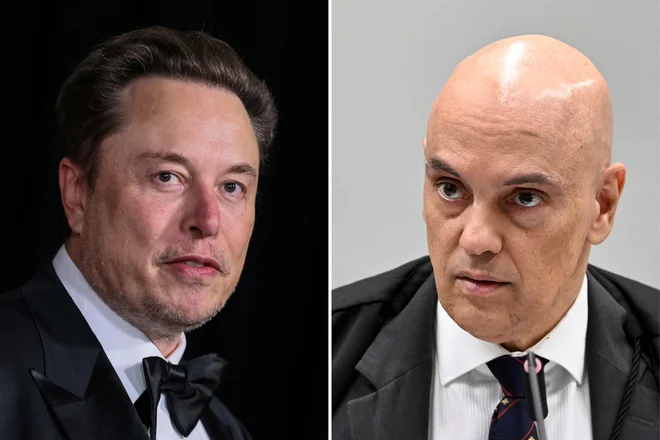 Sodnik Moraes je odločitev sprejel potem, ko Musk ni upošteval odredbe o imenovanju novega pravnega zastopnika podjetja. Lastnik se je odzval v svojem slogu. FOTO: Etienne Laurent/Afp
