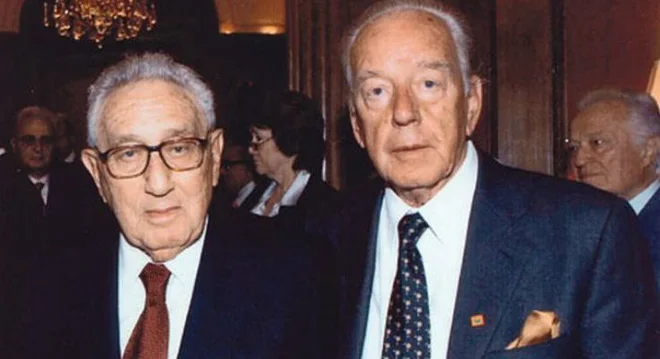 Budimir Lončar in Henry Kissinger sta dolga desetletja oblikovala svetovno diplomacijo. FOTO: Osebni arhiv