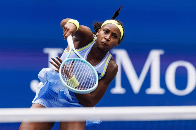Coco Gauff je zaključila obrambo lovorike. FOTO: Mike Frey/Reuters