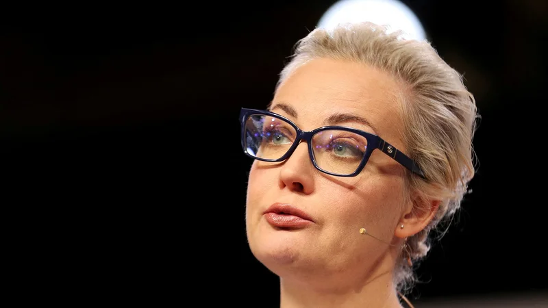Julija Navalna bo Slovenijo obiskala manj kot pol leta po smrti Alekseja Navalnega v zaporu na skrajnem severu Rusije FOTO: Leonhard Simon/Reuters