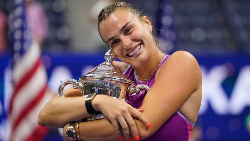 Arina Sabalenka je že v otroštvu sanjala o osvojitvi lovorike na OP ZDA. FOTO: Timothy A. Clary/AFP