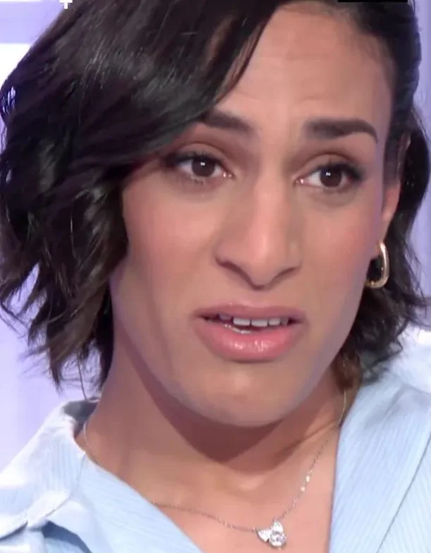 Imane Khelif se je izpovedala. FOTO: zajem zaslona/Clique TV/X