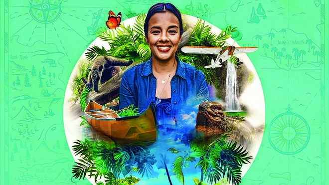 Po divjih Karibih z Liz Bonnin. Foto TVS